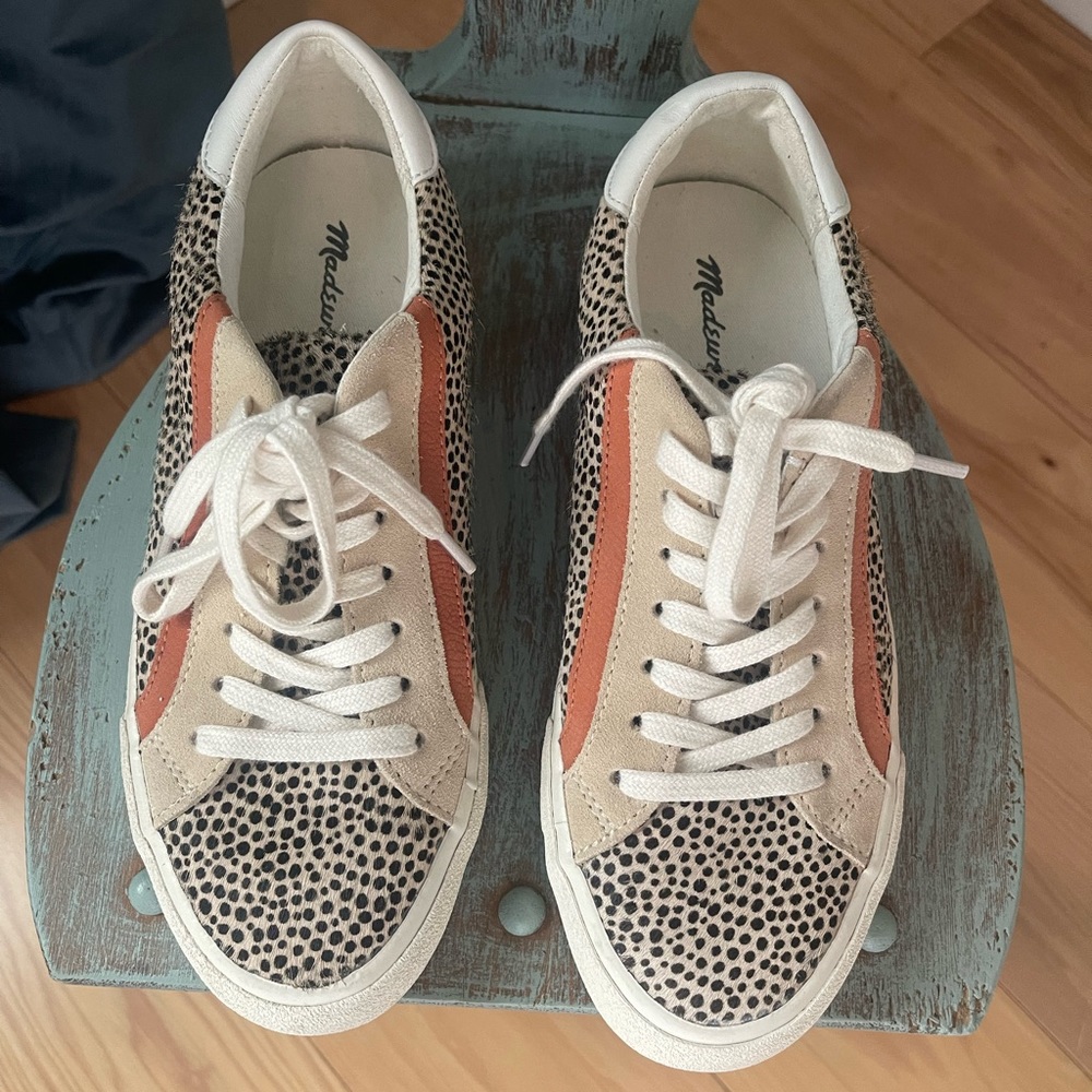 Madewell Women’s SIZE 6 Low-Top Sneakers in Spotted Calf Hair